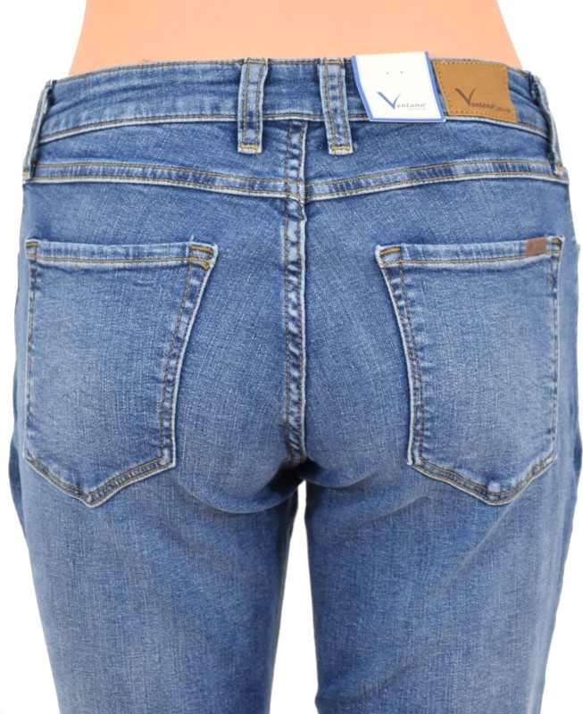 Damskie granatowe jeansy.JPG