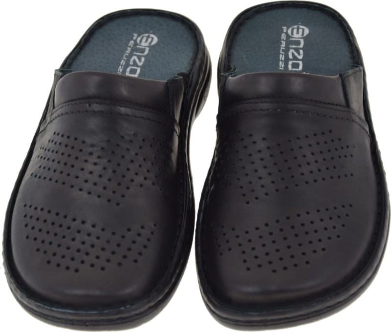 Luksusowe czarne klapki męskie.JPG