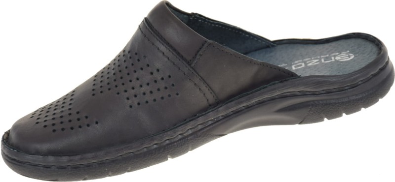 Eleganckie czarne klapki męskie.JPG