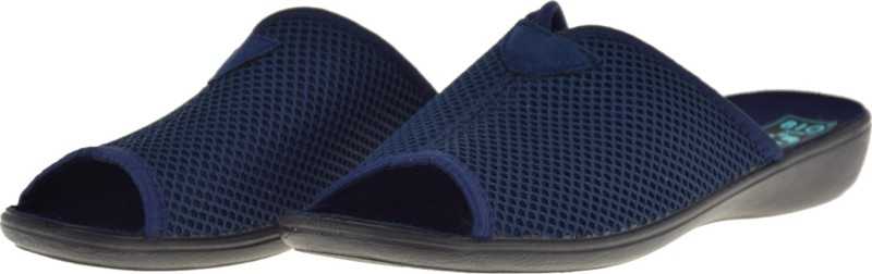 Klapki granatowe damskie zdrowotne.JPG