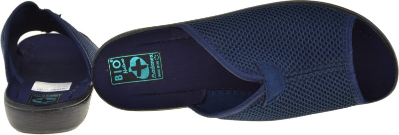 Klapki granatowe damskie zdrowotne.JPG