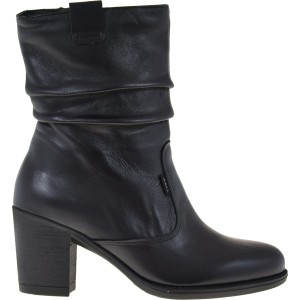 ELEGANCKIE BOTKI DAMSKIE SKÓRZANE Z OCIEPLENIEM NA ZIMĘ - AXEL4505