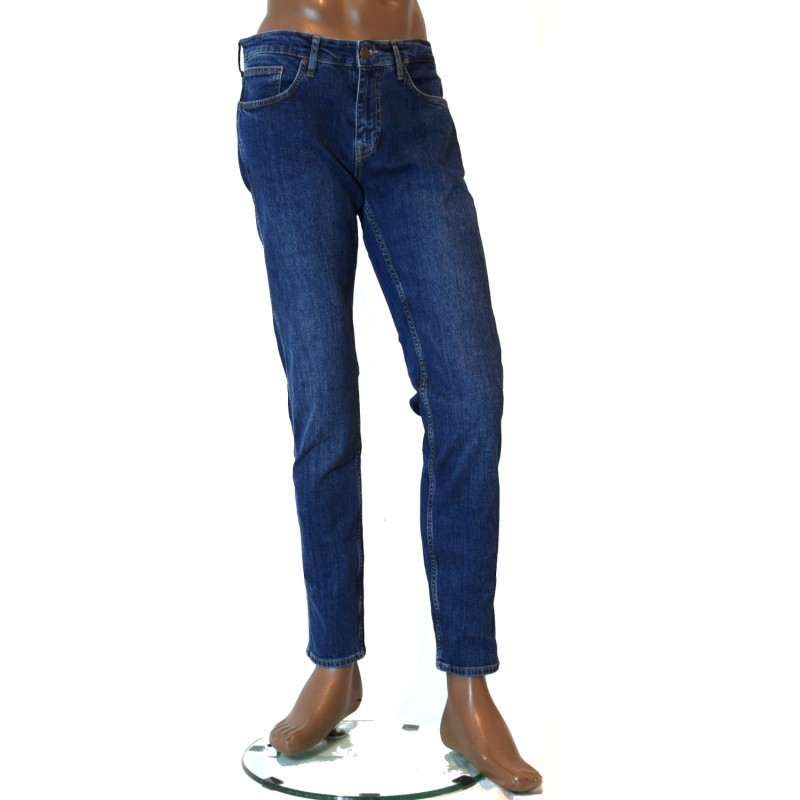 Stylowe jeansy męskie z wysokim stanem.JPG