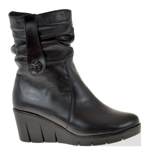 KOZAKI DAMSKIE AGMOS 1286 – SKÓRZANE, OCIEPLANE, KOTURN 6 CM – PROMOCJA!