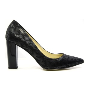 CZÓŁENKA CZARNE BUTY DAMSKIE ELEGANCKIE OBUWIE Korda 1550