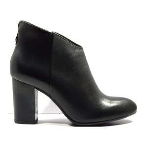BOTKI DAMSKIE ELEGANCKIE OBUWIE ZIMOWE NA SŁUPKU CZARNE Prestiż but 1348
