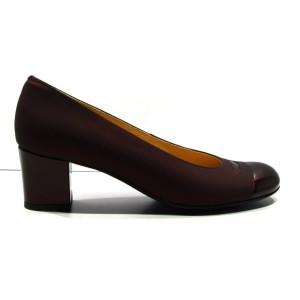 CZÓŁENKA KRYSTAD - DAMSKIE, BORDOWE, ATŁAS, WIZYTOWE, SKÓRA 30 EMILIO