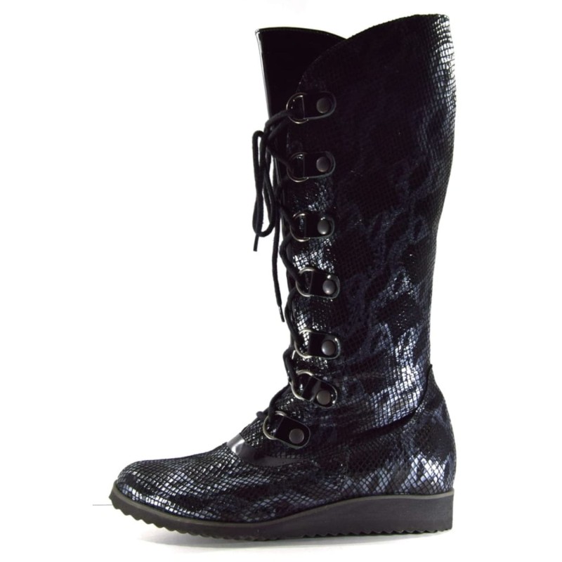 Kozaki damskie buty zimowe na koturnie czarne.jpg
