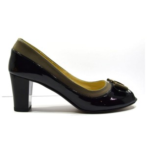 ELEGANCKIE PÓŁBUTY DAMSKIE Z ODKRYTYM PALCEM MODNE CZÓŁENKA NA SŁUPKU Maxoni 1562