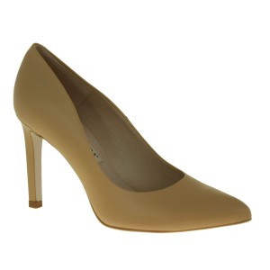ELEGANCKIE CZÓŁENKA DAMSKIE BEŻOWE LUKSUSOWE OBUWIE NA SZPILCE BRAVO MODA 1373