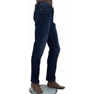 SPODNIE MĘSKIE JEANS GRANATOWE REDSTAR CLARK - ELASTYCZNE, STYLIZOWANE JEANSY dł. 34 "