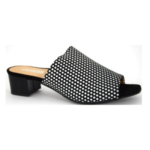ELEGANCKIE KLAPKI DAMSKIE NA OBCASIE KROPKI HBH 48C0901 - MODNE, WYGODNE, IDEALNE NA LATO - BEZPŁATNA DOSTAWA