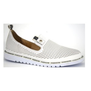 MODNE BIAŁE PÓŁBUTY DAMSKIE MOKASYNY AŻUROWE ARTIKER 46C2346- WYGODNE, STYLOWE, LETNIE