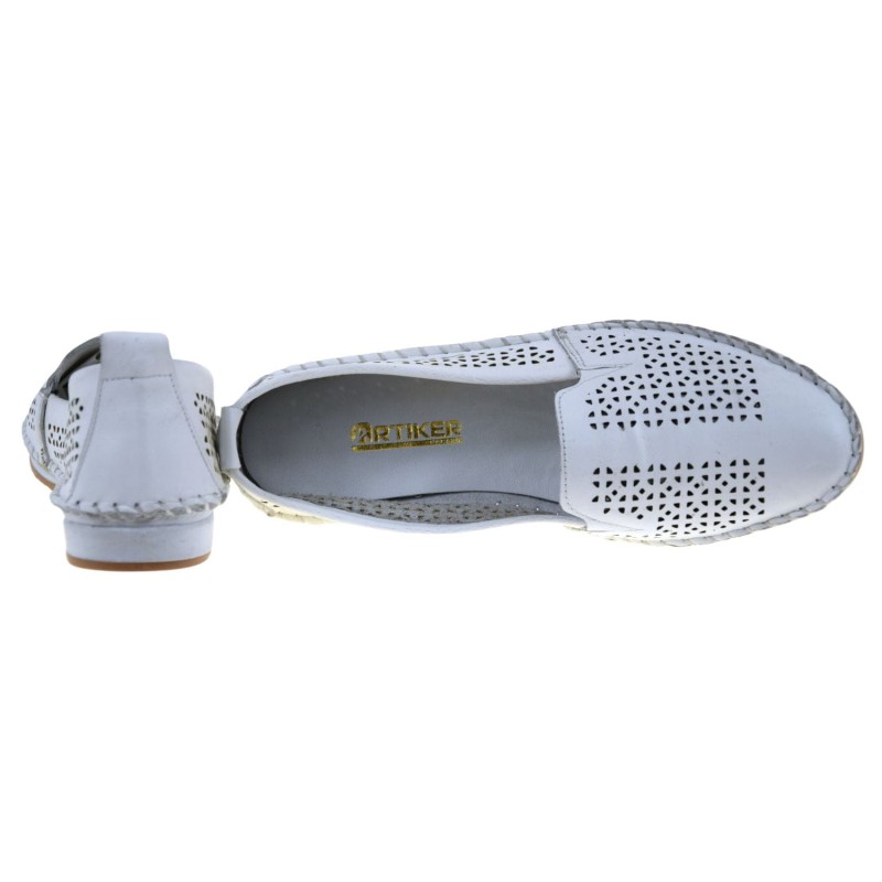 Białe skórzane półbuty damskie Artiker 54C0734 (4).jpg