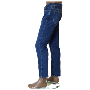 Spodnie jeansowe męskie granatowe VENTANA 970-067, casualowe, na co dzień, 98% bawełna