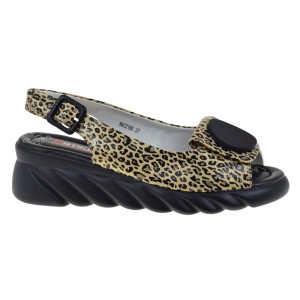 Sandały damskie na platformie złote skóra naturalna wygodne letnie Artiker 56C2186