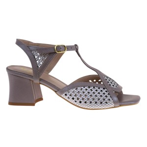 Eleganckie beżowe sandały na słupku skóra naturalna wygodne lato Kordel 2825