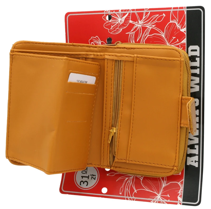 Portfel damski 4U CAVALDI A-030B-BL Camel – elegancki i funkcjonalny dodatek (1).webp