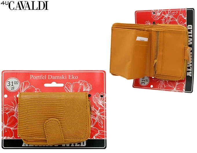 Portfel damski 4U CAVALDI A-030B-BL Camel – elegancki i funkcjonalny dodatek (2).webp