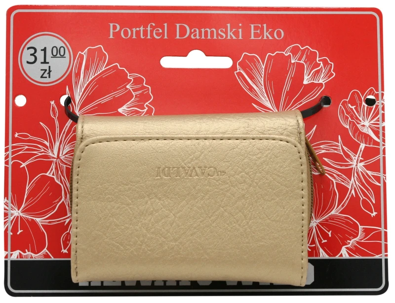 Portfel damski 4U CAVALDI F-206L-BL GOLD – elegancki, złoty, skóra ekologiczna (2).webp