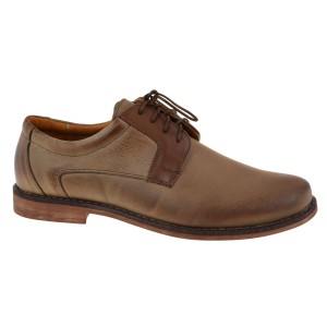 Półbuty męskie skórzane IGUANA LIDER 424-954 beżowe eleganckie buty