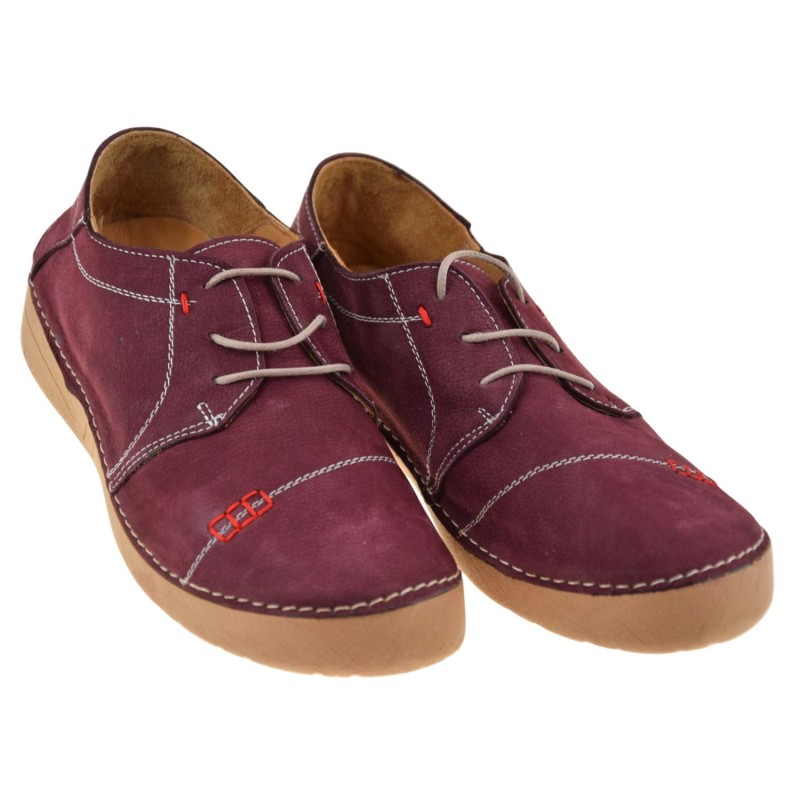 półbuty damskie barefoot ARTIKER 57C2111 bordowe skórzane nubukowe (2).jpg