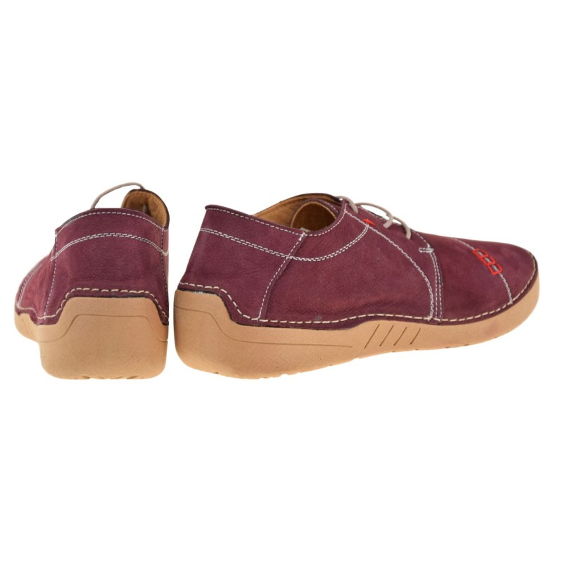 półbuty damskie barefoot ARTIKER 57C2111 bordowe skórzane nubukowe (3).jpg