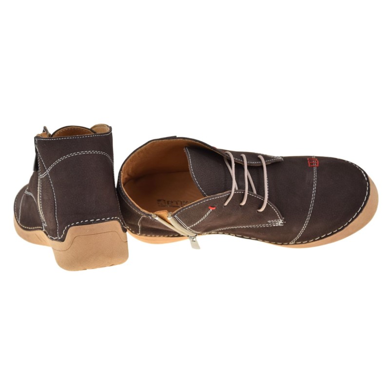 trzewiki damskie barefoot ARTIKER 57C2117 brązowe skórzane buty za kostkę (5).jpg