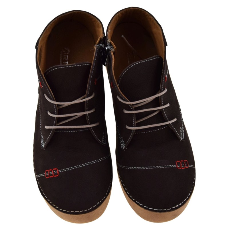 trzewiki damskie barefoot ARTIKER 57C2117 brązowe skórzane buty za kostkę (6).jpg