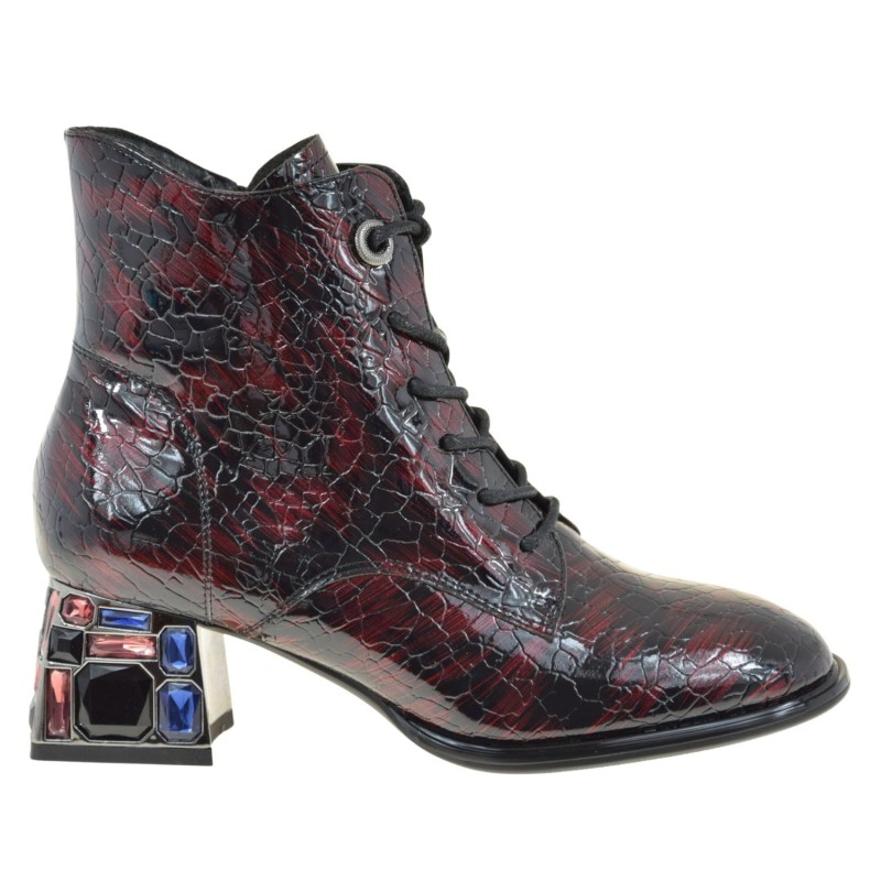 eleganckie botki damskie Artiker 57C0130 skórzane lakierowane bordo (1).jpg