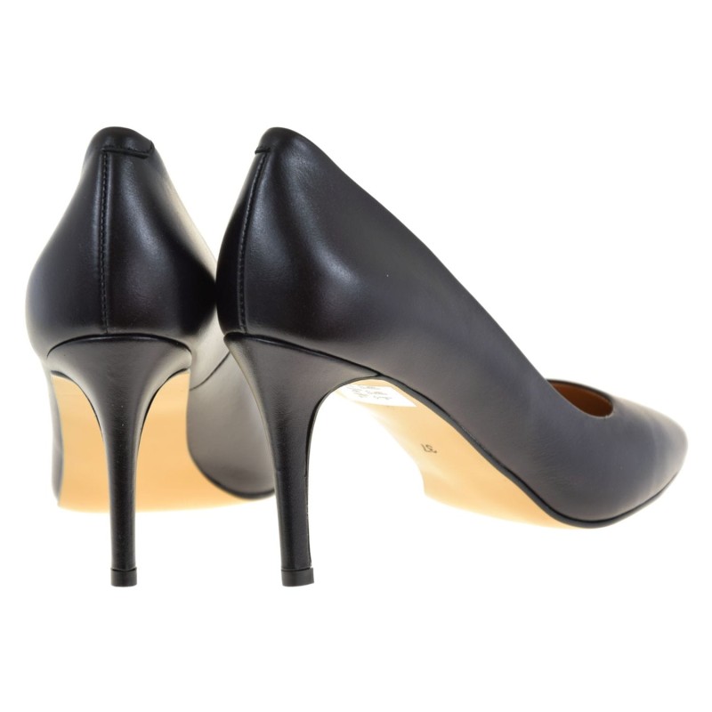 eleganckie czółenka damskie skórzane ACORD 6156 czarne szpilki (3).jpg