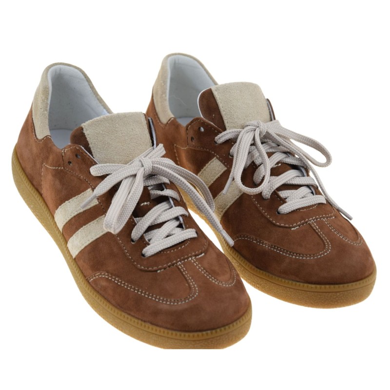 eleganckie brązowe sneakersy damskie KAMPA N1068 z naturalnej skóry – wygodne buty na co dzień (2).jpg