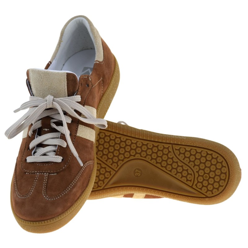 eleganckie brązowe sneakersy damskie KAMPA N1068 z naturalnej skóry – wygodne buty na co dzień (5).jpg