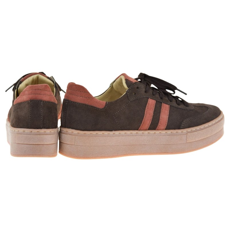 modne sneakersy damskie KAMPA N1068S2 czekoladowe skórzane na platformie (2).jpg