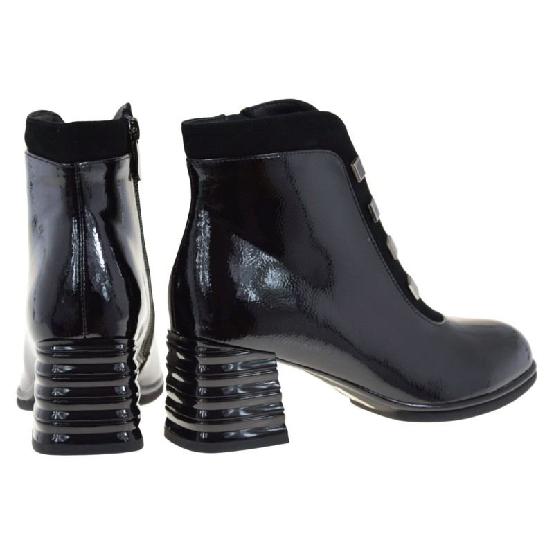 eleganckie botki damskie S.BARSKI CR52-696 czarne skórzane na słupku (3).jpg