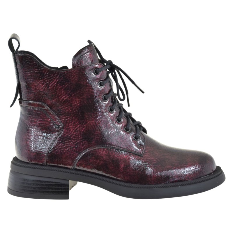 eleganckie botki damskie skórzane burgund S.BARSKI LZ52-954 jesień zima (1).jpg