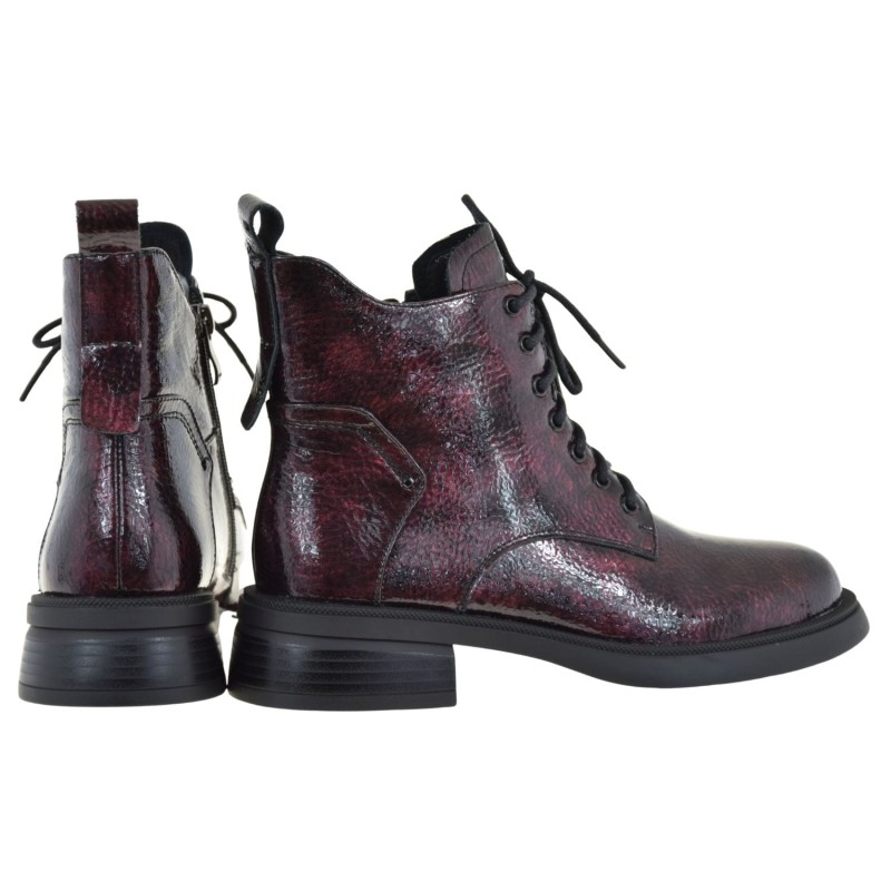 eleganckie botki damskie skórzane burgund S.BARSKI LZ52-954 jesień zima (3).jpg