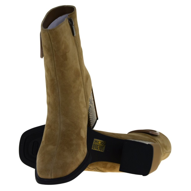 Eleganckie botki damskie EPICA Z9B52 skóra nubuk na słupku 7 cm (4).jpg