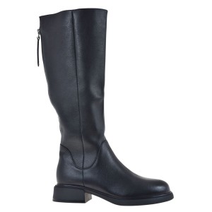 Eleganckie kozaki damskie skórzane S.Barski JC62-1036 czarne oficerki