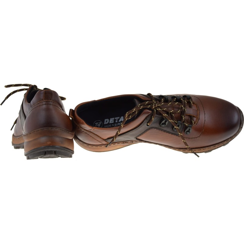 męskie buty trekkingowe ze skóry naturalnej DETA 7109 – polskie półbuty outdoor z antypoślizgową podeszwą (4).JPG