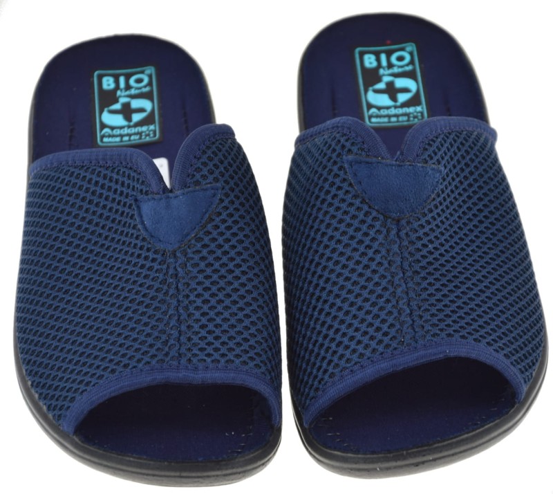 Klapki granatowe damskie zdrowotne.JPG