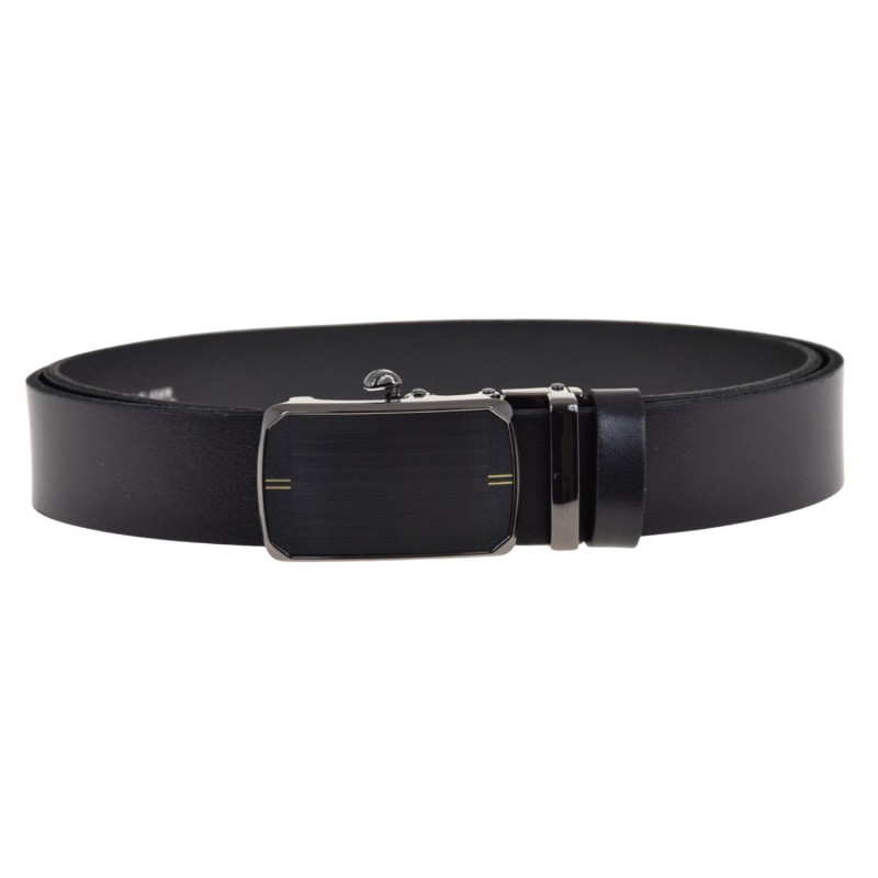 Elegancki pasek męski skórzany ARUCcE czarny z automatyczną klamrą – skóra naturalna, polska marka (1).jpg