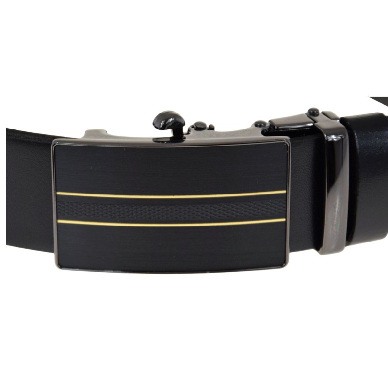 Elegancki pasek męski skórzany ARUCcE 020 czarny z automatyczną klamrą – skóra naturalna, polska marka (2).jpg