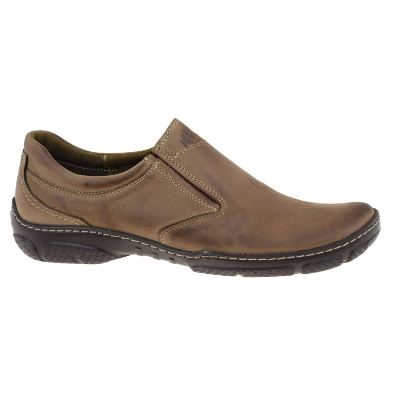 Mokasyny męskie skórzane brązowe slip-on – Iguana Lider 422A-95-P, wygodne półbuty (1).jpg