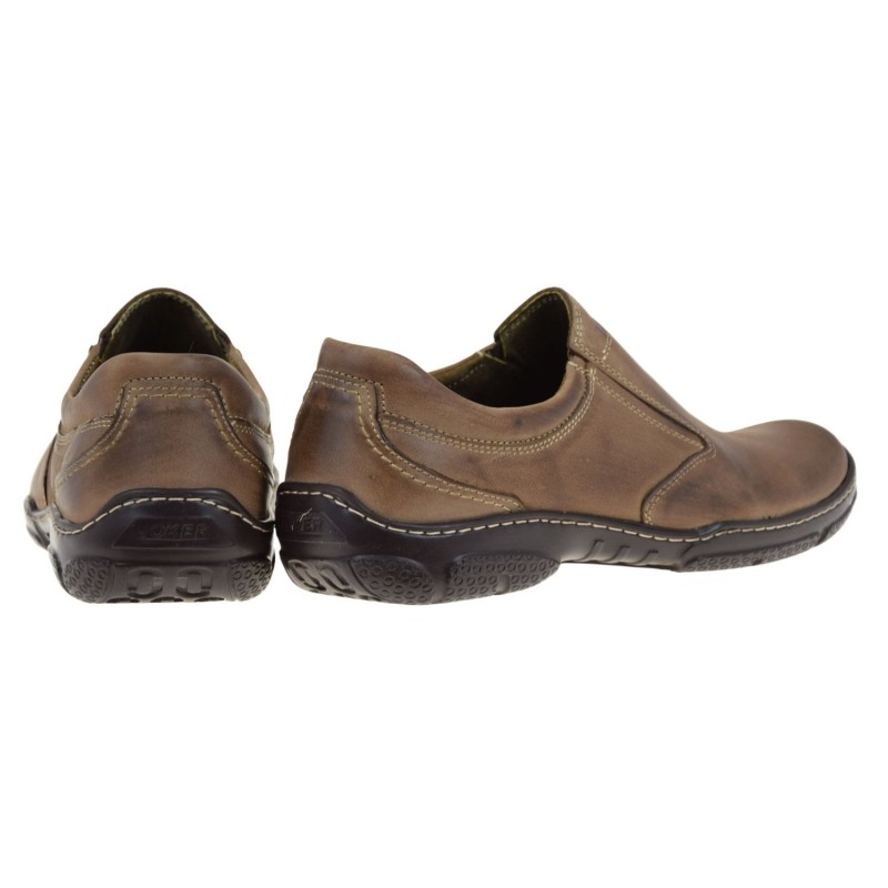Mokasyny męskie skórzane brązowe slip-on – Iguana Lider 422A-95-P, wygodne półbuty (3).jpg