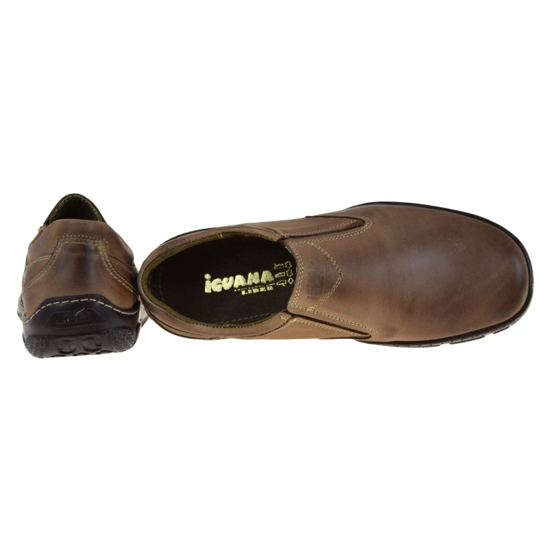 Mokasyny męskie skórzane brązowe slip-on – Iguana Lider 422A-95-P, wygodne półbuty (4).jpg