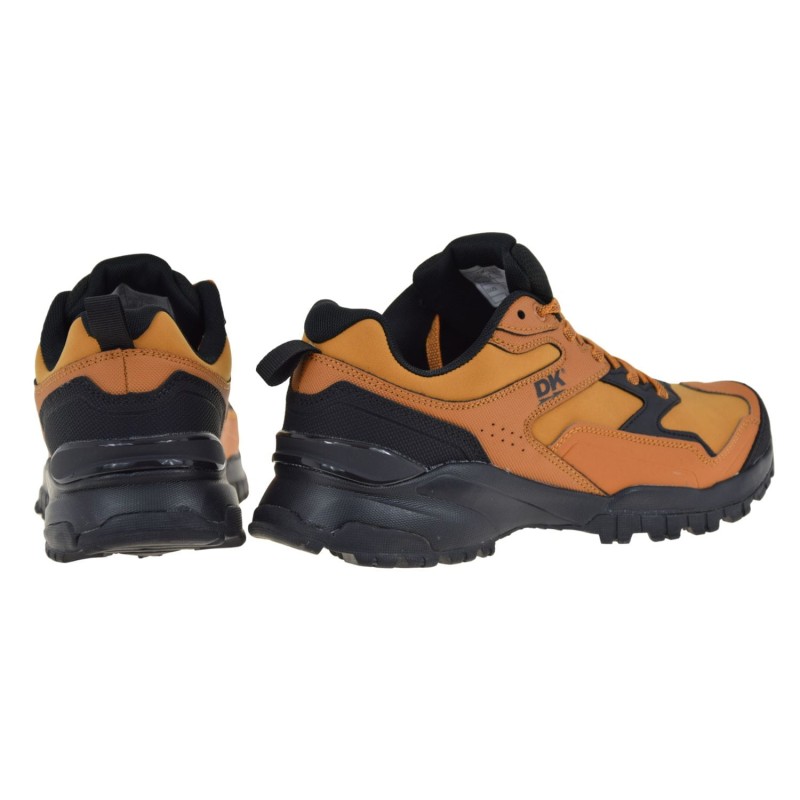 Męskie buty trekkingowe camel – sneakersy DK XR-3805, skóra ekologiczna nubuk, sznurowane, antypoślizgowa podeszwa (3).jpg