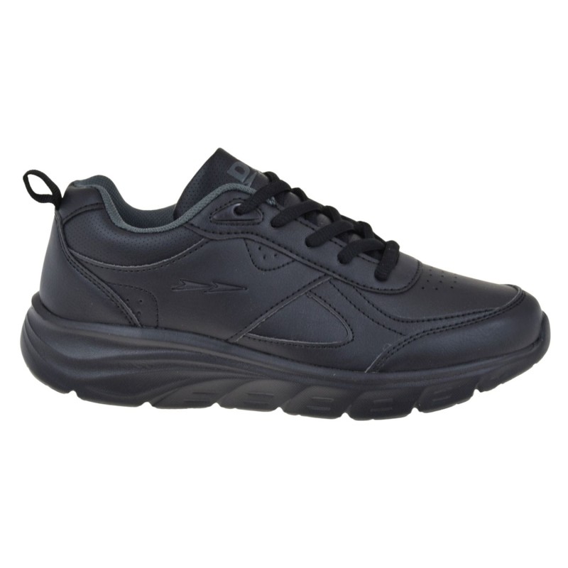 czarne sneakersy damskie DK 231205 z ekoskóry, lekkie buty damskie do pracy i na spacer (1).jpg