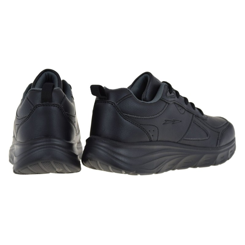 czarne sneakersy damskie DK 231205 z ekoskóry, lekkie buty damskie do pracy i na spacer (3).jpg