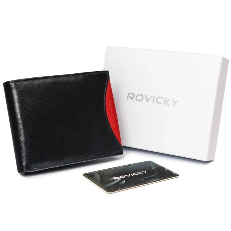 portfel męski skórzany rfid czarny z czerwonym akcentem rovicky 1567-03-bor (1).webp